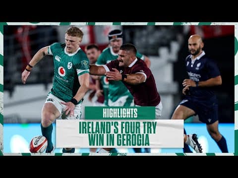 Highlights: Georgia 5 Ireland 34