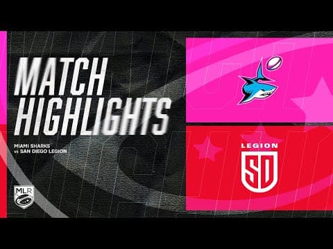 HIGHLIGHTS | Miami Sharks vs San Diego Legion