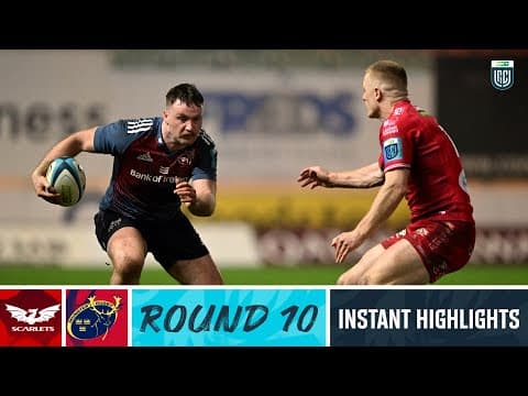 Scarlets v Munster | Instant Highlights | Round 10 | URC 2023/24