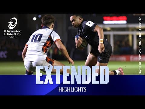 HIGHLIGHTS | Bath Rugby vs Edinburgh Rugby