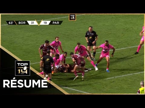 TOP 14 Saison 2024-2025 J01 - Résumé Union Bordeaux-Bègles - Stade Français Paris