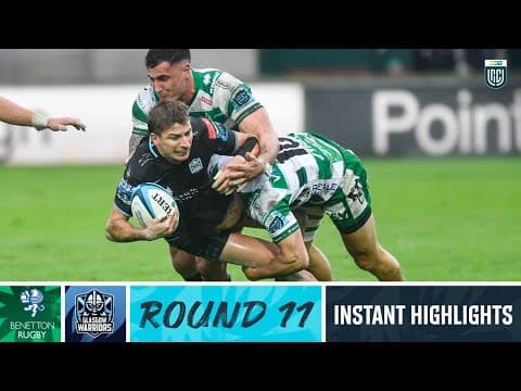 Benetton v Glasgow Warriors | Instant Highlights | Round 11 | URC 2023/24