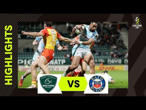 Extended Highlights - Section Paloise v Bath Rugby Round of 16 | EPCR Challenge Cup 2024/25