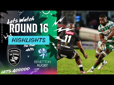 Hollywoodbets Sharks v Benetton Rugby  | Instant Highlights  | Round 16  | URC 2023/24
