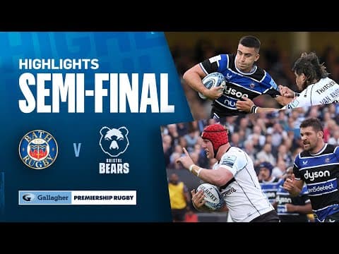 HIGHLIGHTS | Bath Rugby vs Bristol Bears