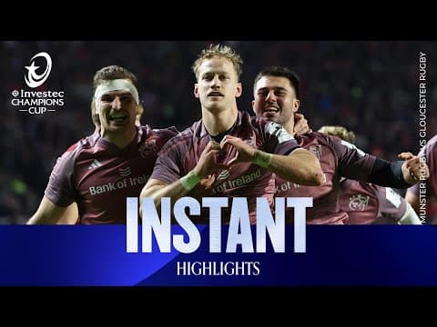 HIGHLIGHTS | Munster Rugby vs Gloucester Rugby