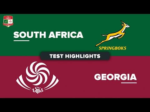 HIGHLIGHTS | South Africa vs Georgia
