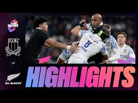 Italy 11 - 29 New Zealand